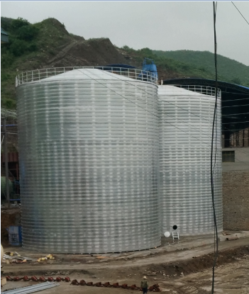 特克斯粮食钢板仓的安装全过程不用热焊接